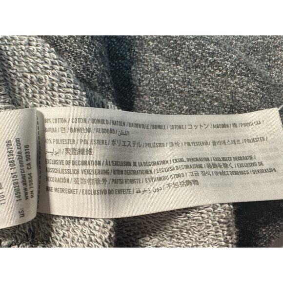 Abercrombie & Fitch Y2K Sporty Sweat Micro Booty Mini Shorts Gym Lounge Sz S - Picture 5 of 6